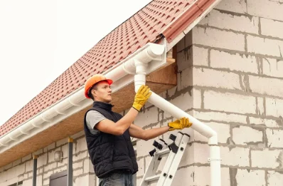 Pose et remplacement de gouttières à Camélas